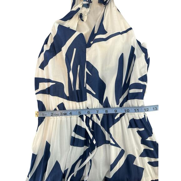 Willa Story Blue White Flowy Whimsical Tiered Broomstick Maxi Dress Size XS - Picture 9 of 11